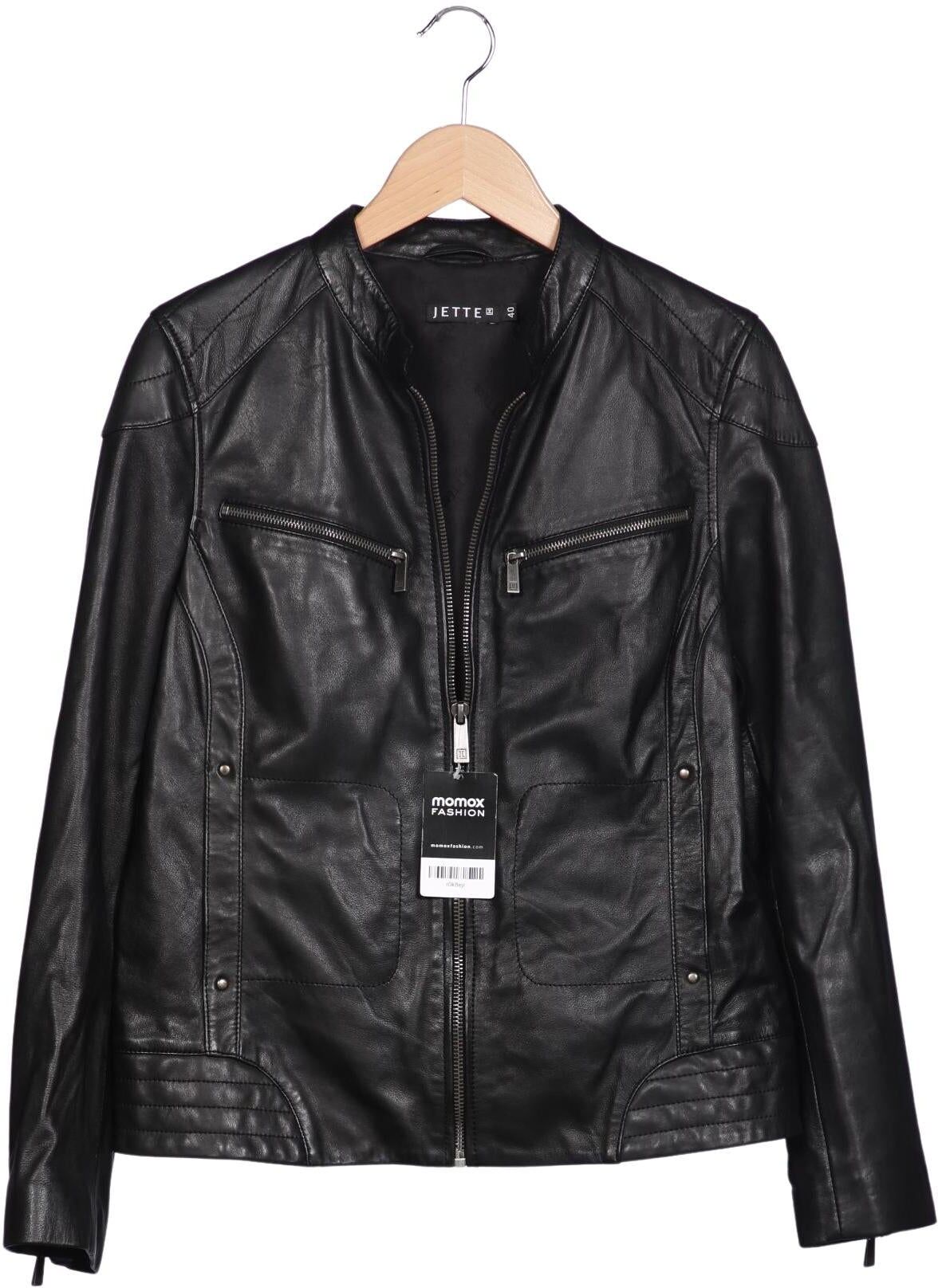JOOP! Jette Jette Joop Damen Jacke, Schwarz, Gr. EU 40, Leder / Synthetik - Second Hand