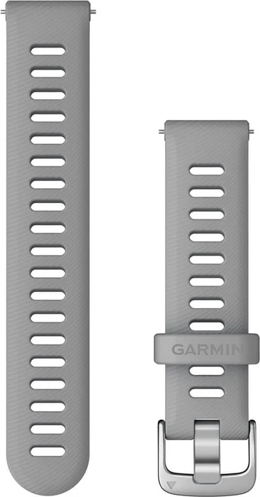 Garmin Quick Release (18 mm) Silikon, Powder Grey - Silver
