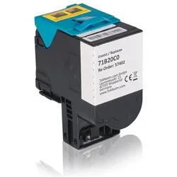 Inkadoo, Toner, Toner kompatibel zu Lexmark 71B20C0 Toner, cyan Cyan (C)