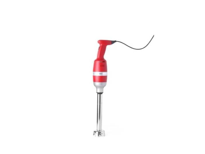 HENDI Stabmixer, Stablänge: 300mm, 9 Geschwindigkeiten: 2000 bis 9000 RPM, bis zu 50 Liter, für Mischungen, Gemüsesuppen, Soßen, Füllungen, Mayonnaise, ø100x(H)675mm, 230V/300W, Edelstahl, Polyamide