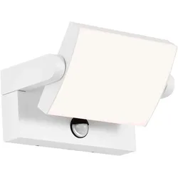 V-Tac, Fassadenbeleuchtung, VT11020120W 20W LED Wandlicht Sensor Weiss Body 4000K IP65 (2520 lm, IP65)