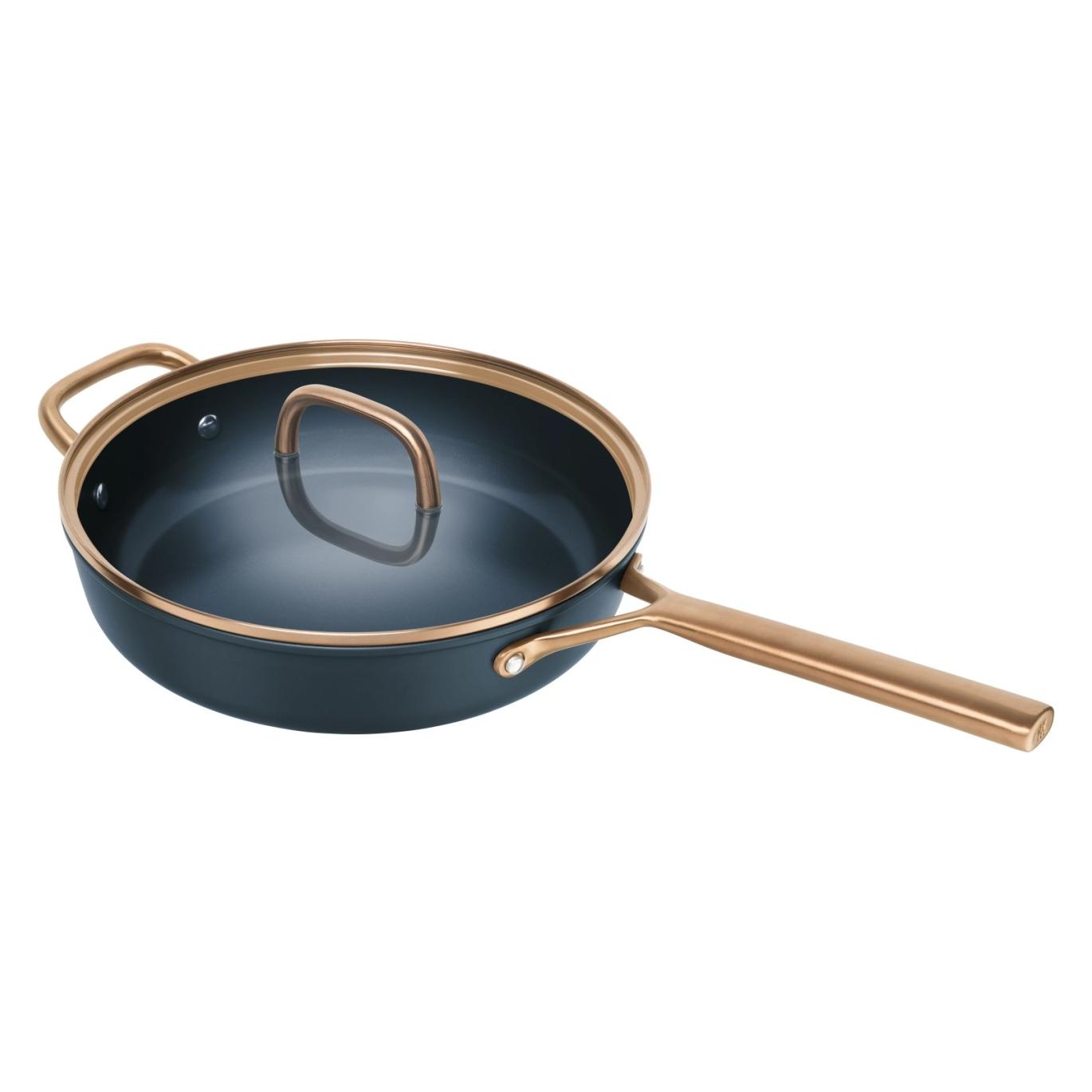 Zwilling Milano Schmorpfanne mit Glasdeckel 28cm Navy (Bräter + Schmortopf, Bratpfanne, Aluminium) (1012543)
