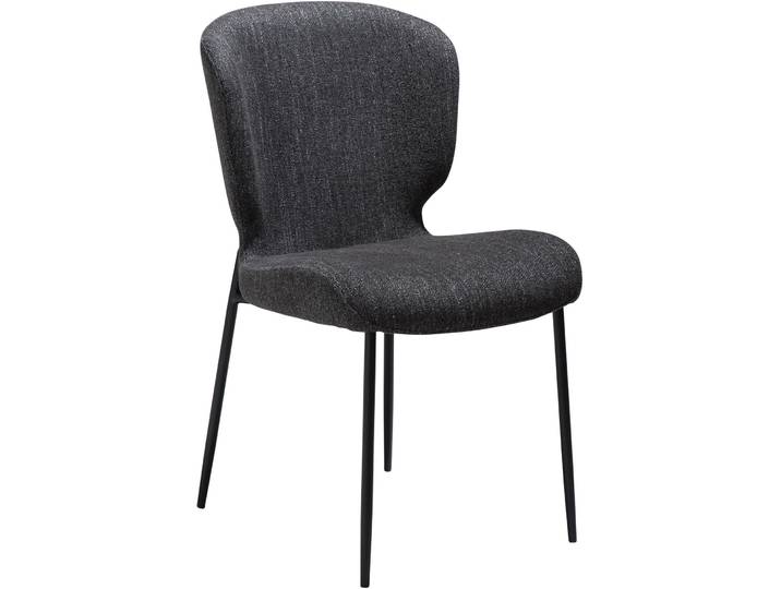 DAN-FORM Stuhl 2er-Set Glory black Stoff