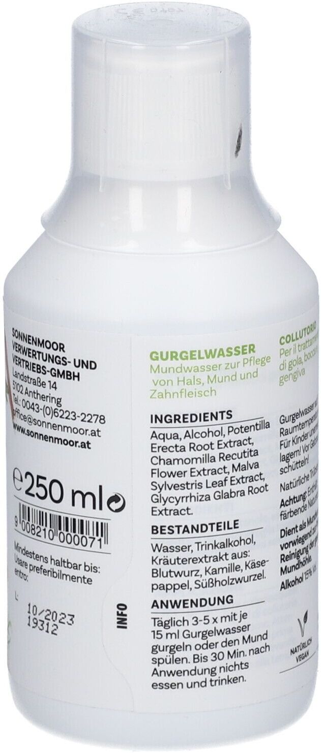 SonnenMoor Gurgelwasser Mundwasser 250 ml 250 ml Mundwasser