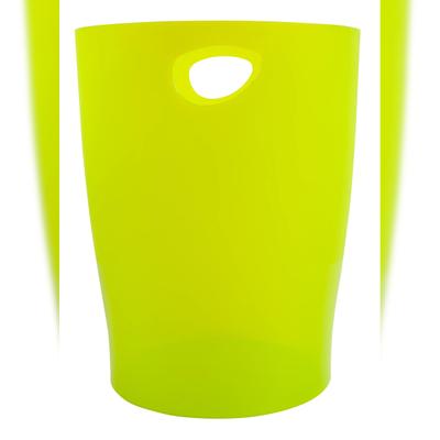Exacompta 45381D 8x Papierkorb Ecobin, 15 Liter, Chromaline - Anisgrün
