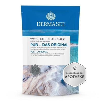 DermaSel Totes Meer Badesalz, Pur 6x500 g Badesalz