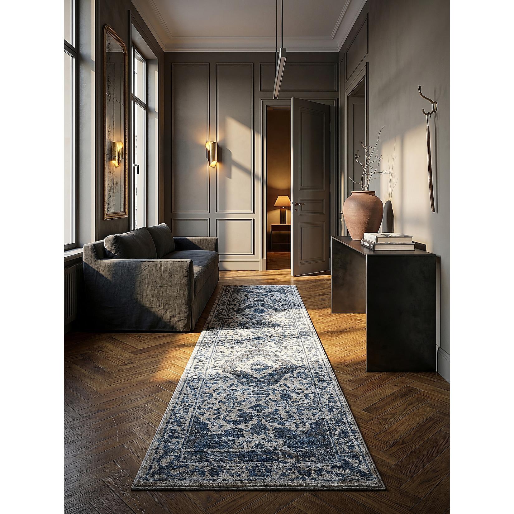 Läufer Orient Blau 60 x 230 cm - ADUR Kadima Design