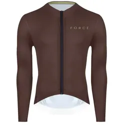 Force Plain Herren-Trikot Langarm braun Gr. XL