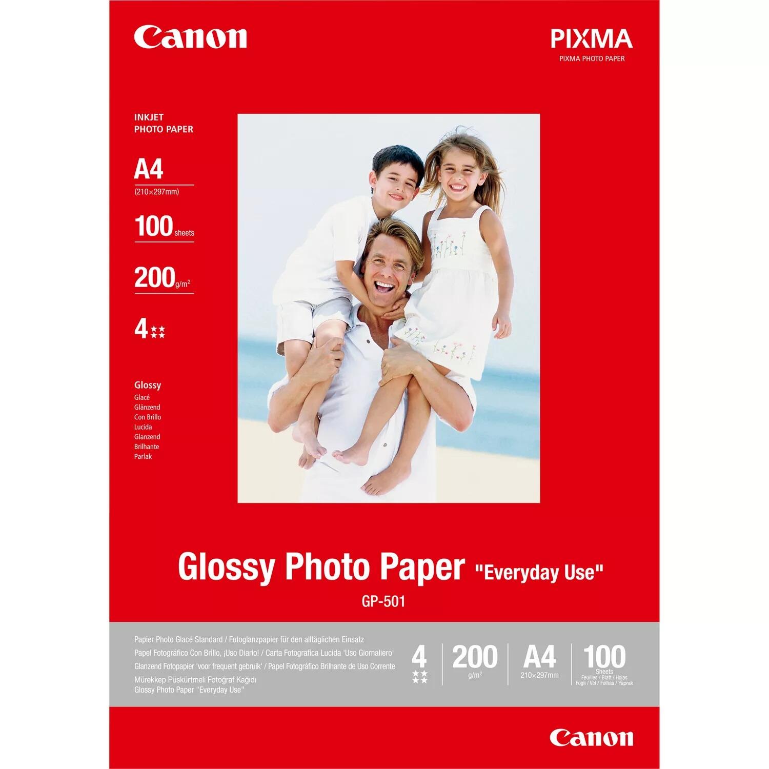 Canon GP-501 Fotopapier glänzend A4 210x297mm 200 g/m² - 100 Blatt 0775B001