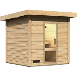 Karibu Gartensauna Saunahaus Caapi 3 Energiesparende Saunatür Ohne Ofen
