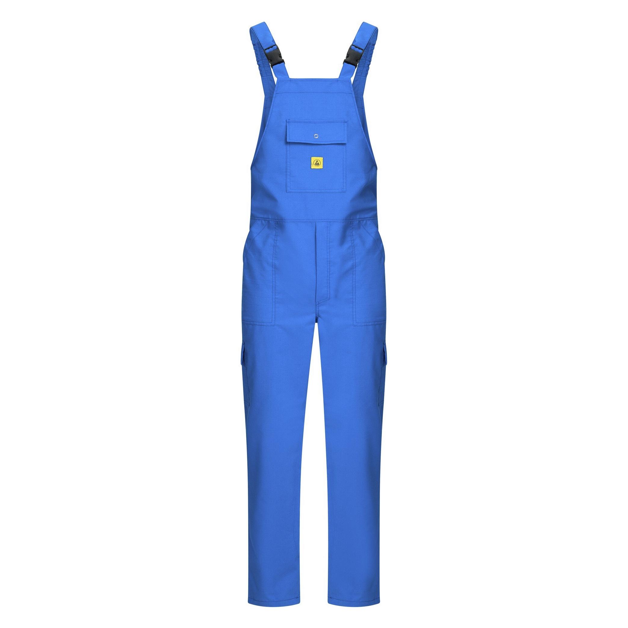 Safeguard ESD-Latzhose mit Hosenträgern, TH55, unisex, royalblau, 3XL (3XL) (SG-LH-RB-TH55-L-UNI-3XL)