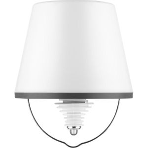 REV-Ritter Tischlampe Flaschenlampe, weiß, LED, warmweiß, für außen (54), mit Touchdimmer, mit Akku