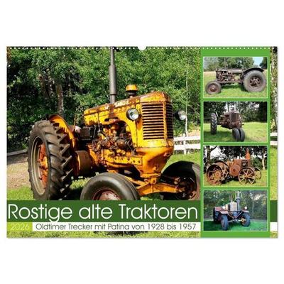 Rostige alte Traktoren (Wandkalender 2026 DIN A2 quer), CALVENDO Monatskalender