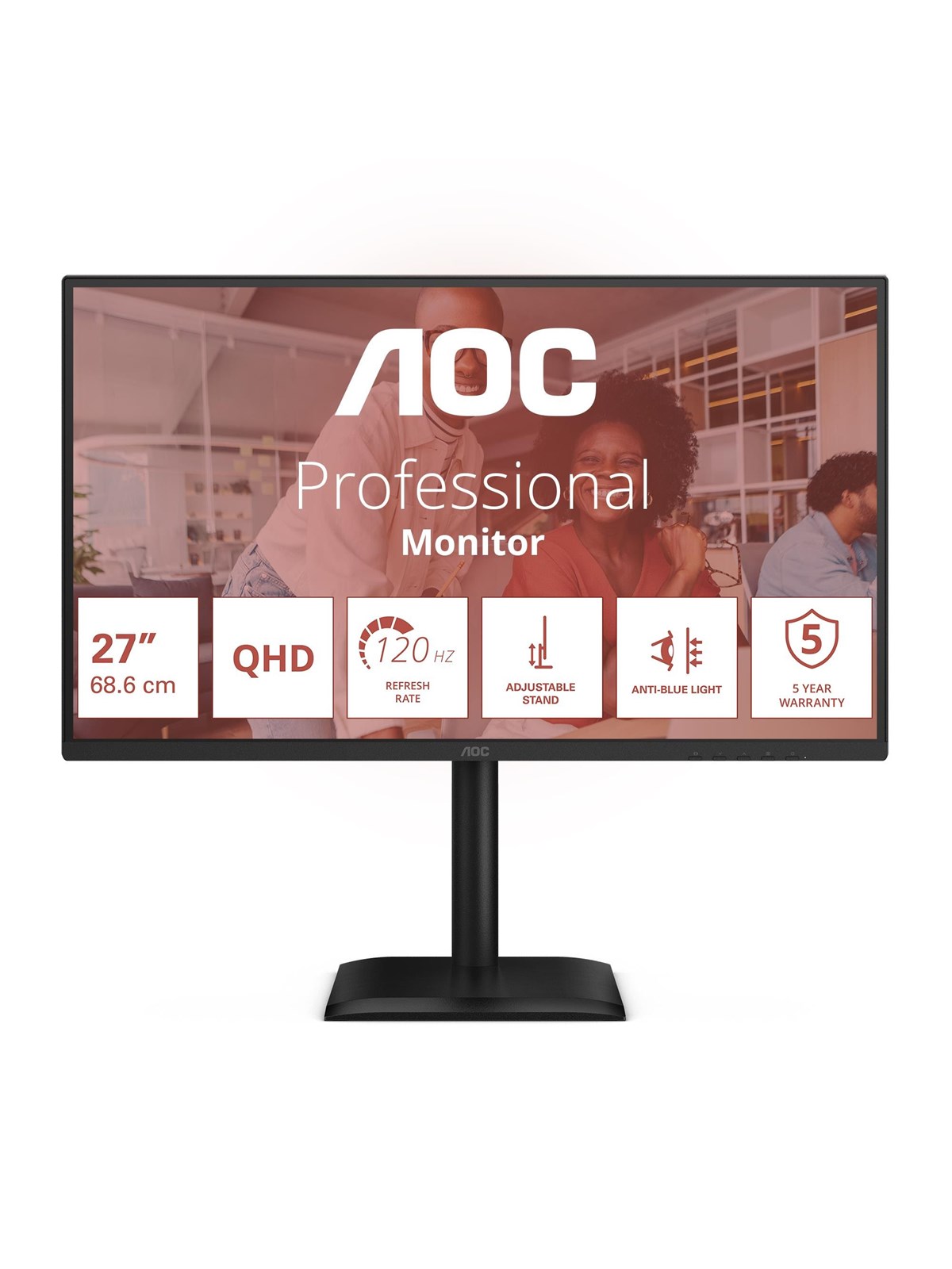 27" AOC Q27E4U - 2560x1440 (QHD) - 120Hz - IPS