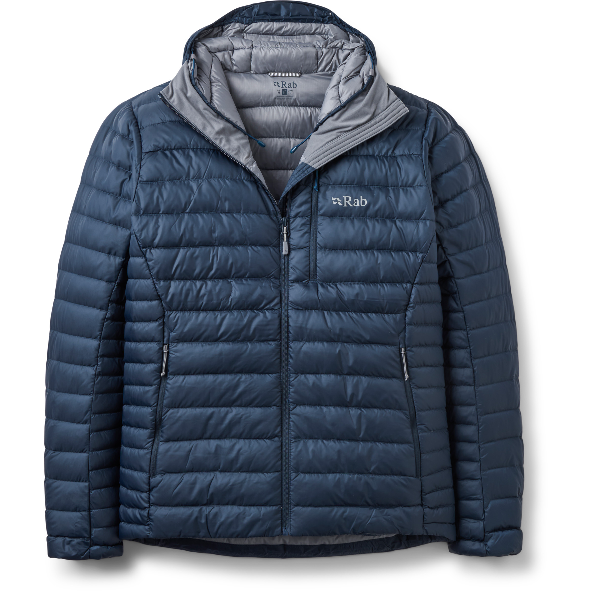 Rab Microlight Alpine Hoody Herren Isolationsjacke blau Größe L Bergsteigen | Alpinklettern Wasserabweisend Wasserabweisend