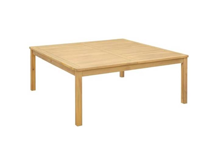 Roanoer Couchtisch Akazie Massivholz Quadratisch 110x110x45 cm Robuste Ablagefläche für Terrasse und Veranda, natürliche Holzmaserung mit langlebiger Oberflächenbehandlung.