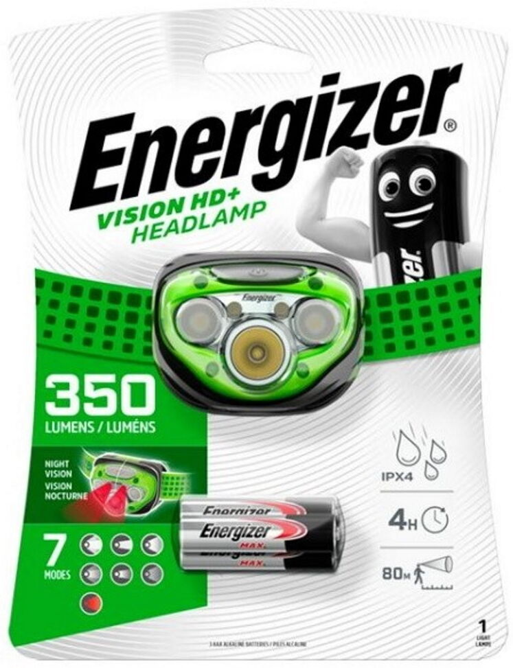 Energizer Vision HD+ Headlight 5-LED 350 Lumens Night Vision