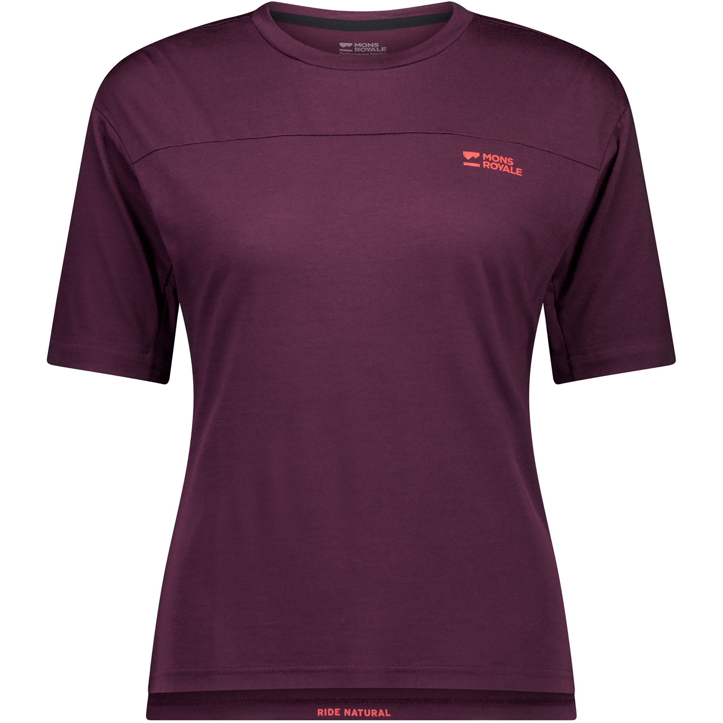 Mons Royale Diversion Merino Bike Damen T-Shirts lila Größe S Mountainbike Atmungsaktiv Merinowolle