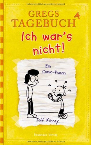 Jeff Kinney - Ich war's nicht! Gregs Tagebuch 4 - Preis vom 12.10.2026 11:37:12 h
