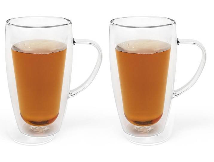 Bredemeijer - Dubbelwandige koffieglazen en theeglazen 295ml (set van twee stuks)