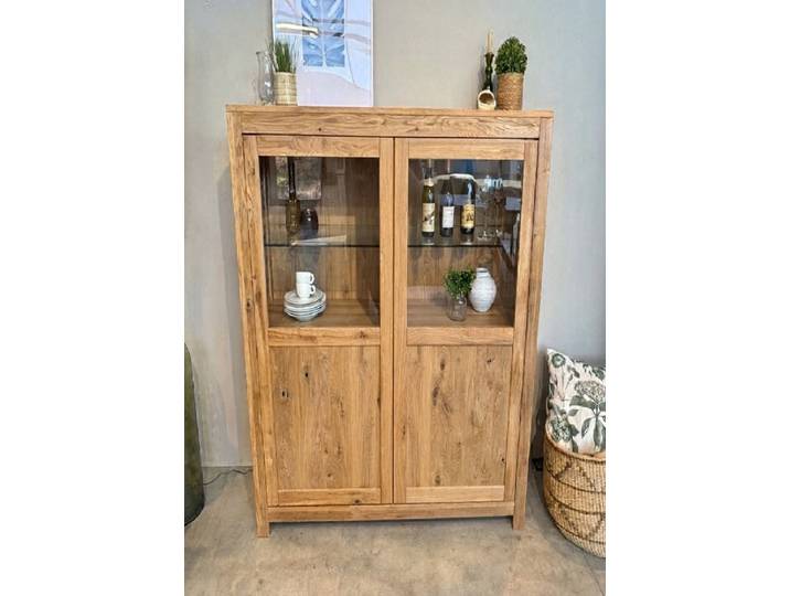 Highboard 95x145cm 'Yukon' Wildeiche massiv geölt