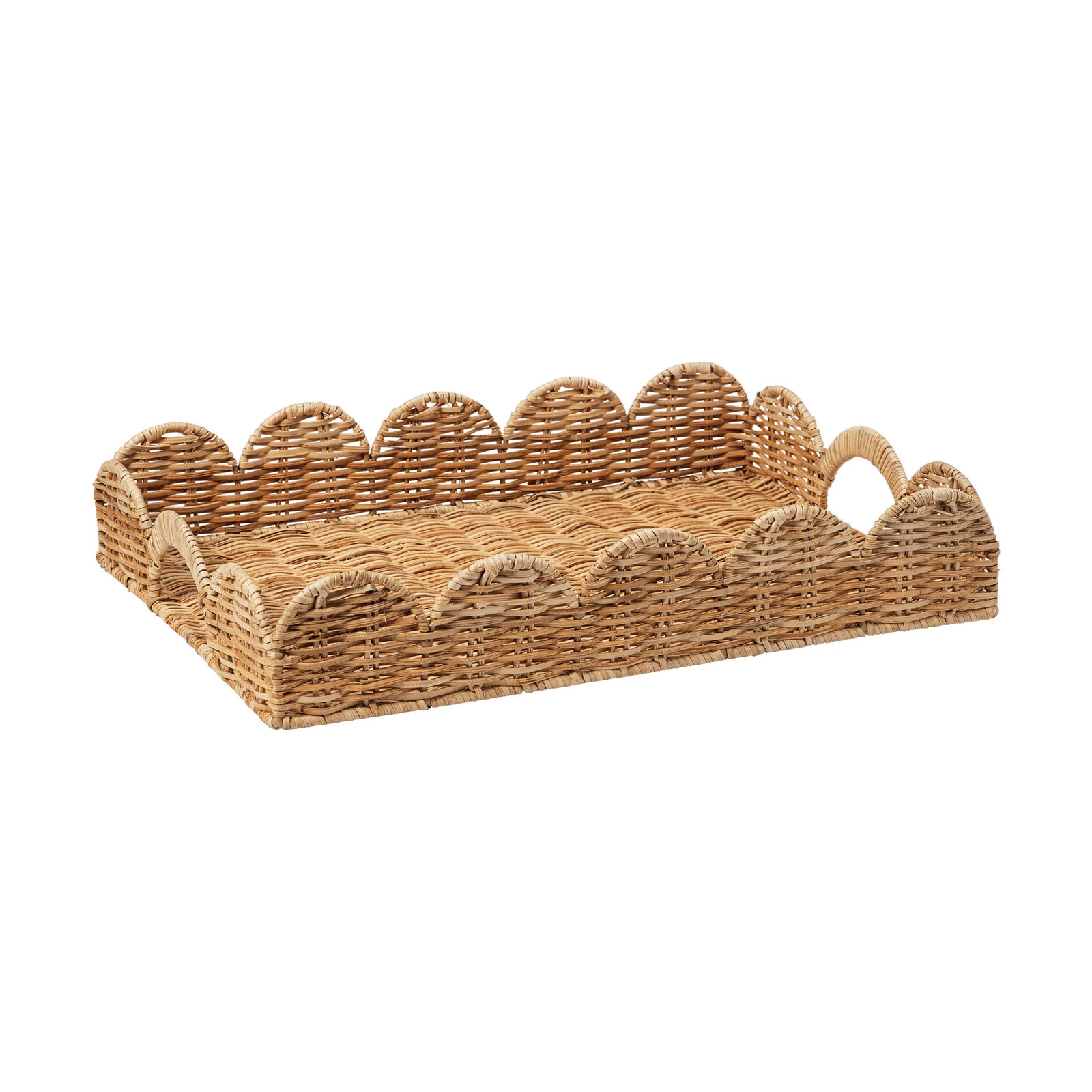 Pick a Poppy Classic Scallop dienblad Natural, 30 x 40 cm