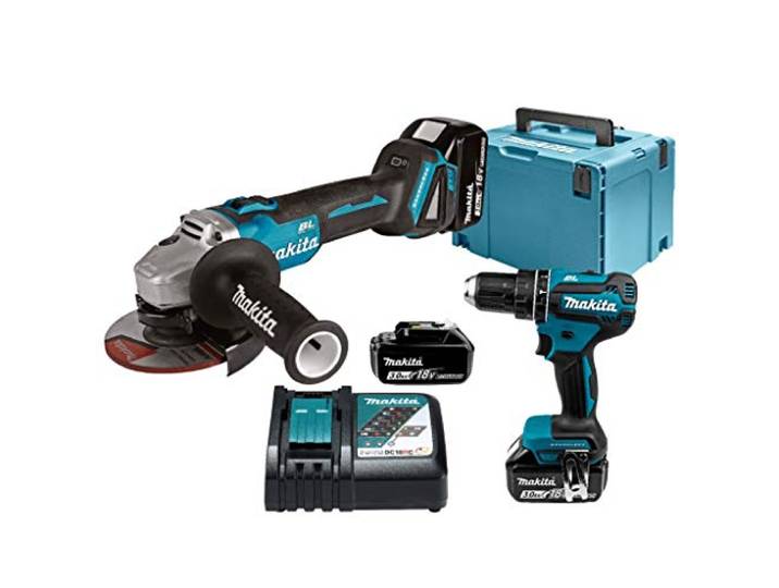 Combopack 2 outils 18 V LXT (3x3\,0Ah) (DHP485Z + DGA504Z) en Mackpac - MAKITA DLX2334J