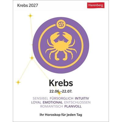 Krebs Sternzeichenkalender 2027 - Tagesabreißkalender - Ihr Horoskop für jeden Tag