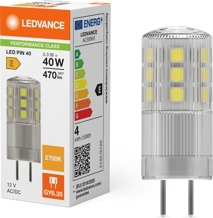 Ledvance LED PIN P 827 Clear fitting GY6.35