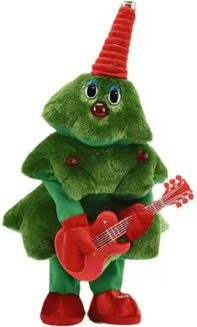 Uplift Curations Animated Dancing Christmas Tree Plush Toy With Music & Lights guita
