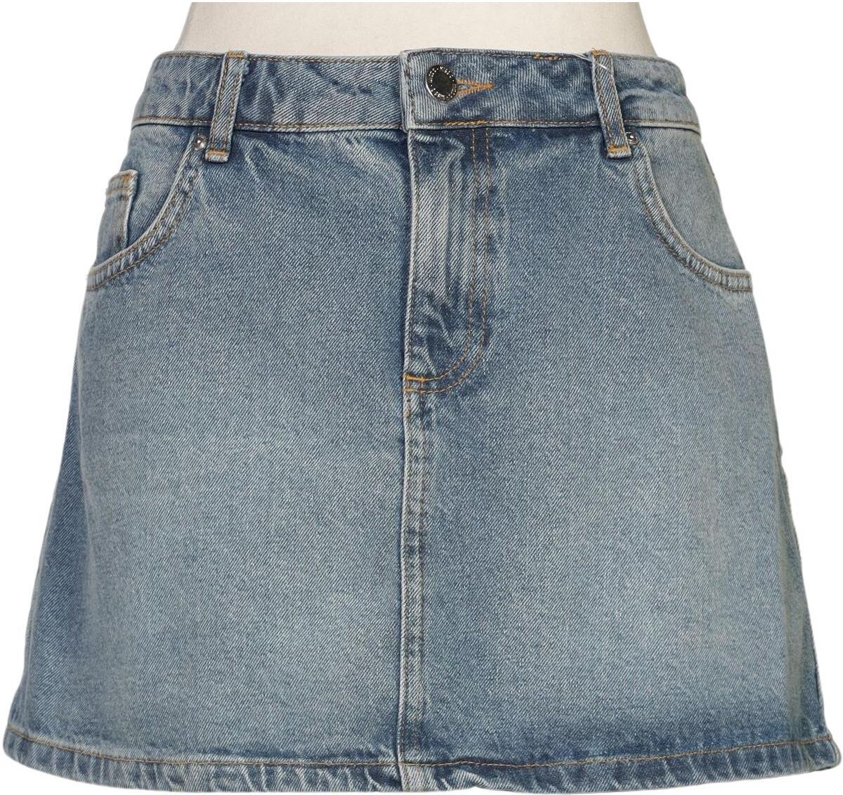 Miss Selfridge Damen Rock, Blau, Gr. EU 40, Baumwolle - Second Hand