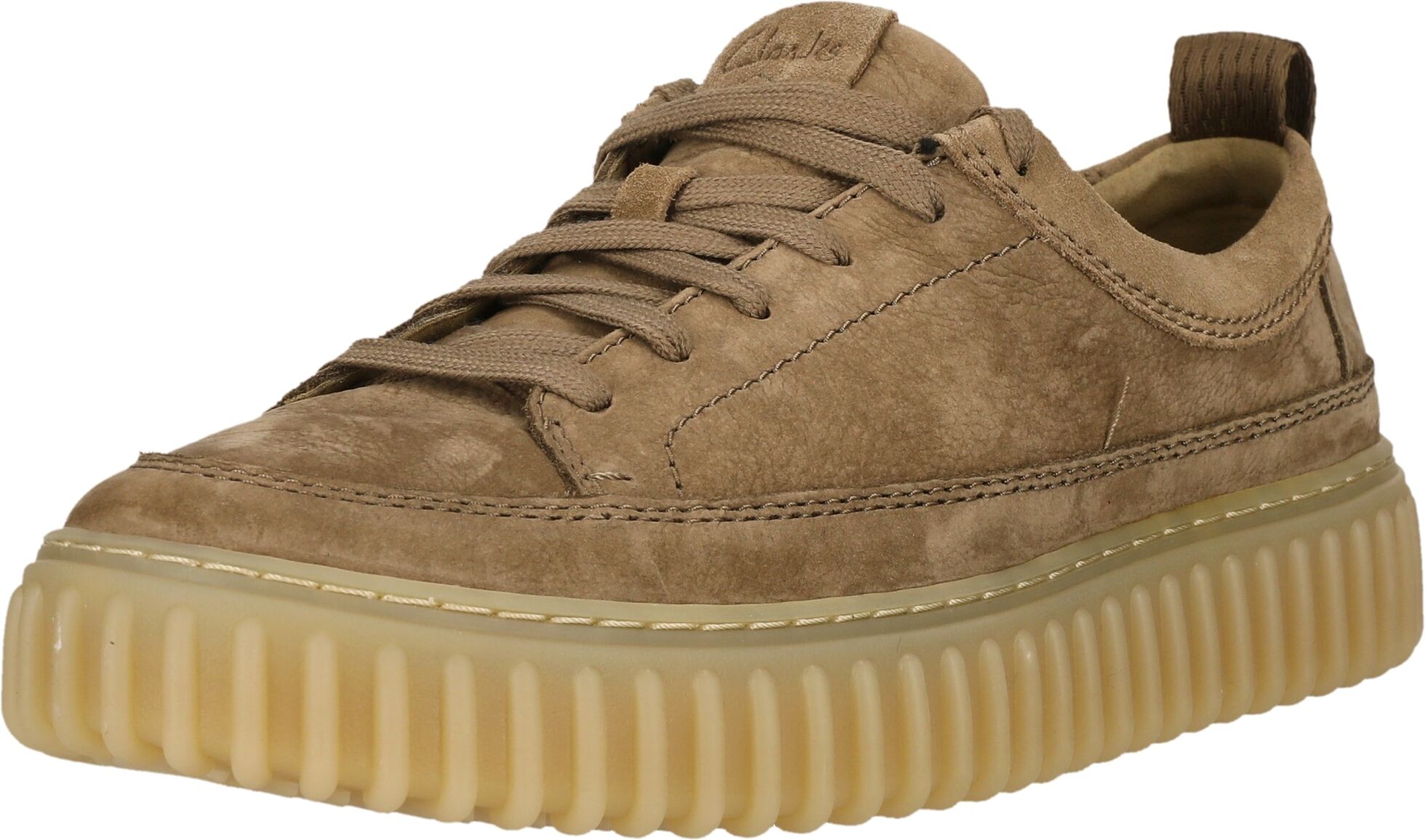 Sneaker CLARKS "Torhill Lace", Herren, Gr. 42, Leder, braun, Schuhe Sneaker, mit detailreichen Nähten