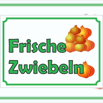 HB-Druck Werbeaufkleber Aufkleber Zwiebeln A9 (37x52mm)