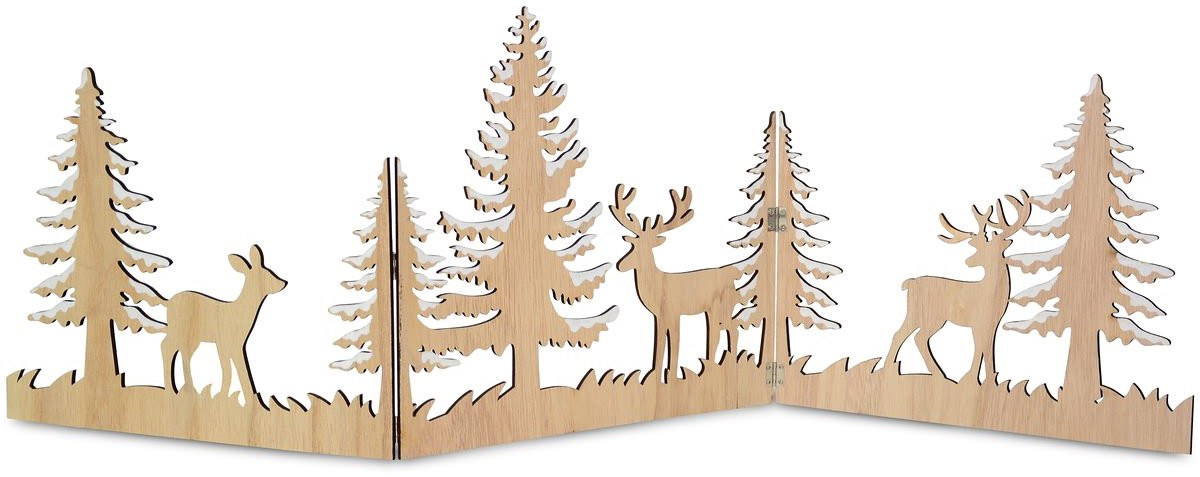 Riffelmacher & Weinberger Kerstdecor Bospanorama Naturel-Wit