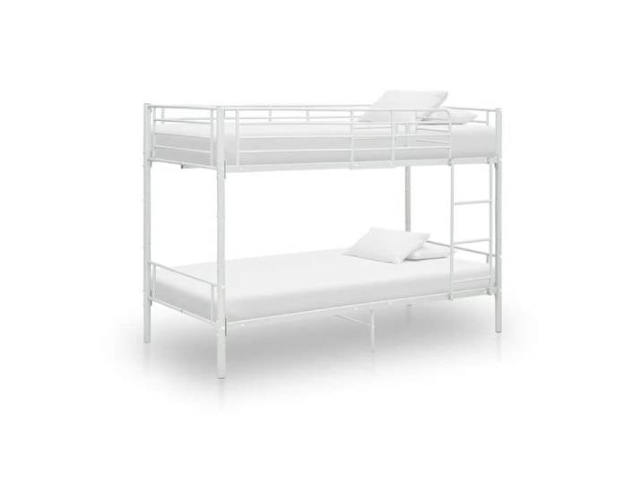 SALE 2024  Lit superposé adulte JMS - Blanc Métal Lit superposé sans matelas blanc métal 90x200cm ABHT 6961189