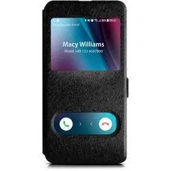 moex Comfort Case für Huawei Honor View 20 – Klapphülle mit Fenster, ultra dünnes Flip Case