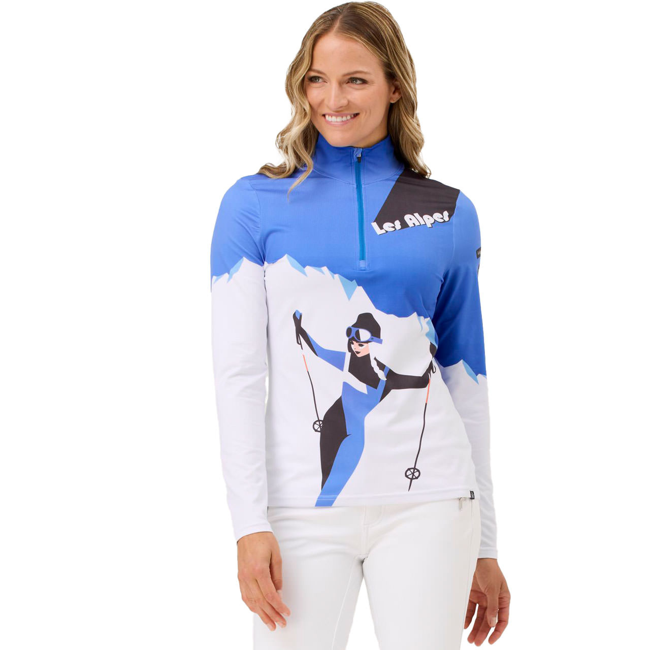 Krimson Klover Damen Skishirt MOUNTAIN POSE dazzling blue - M