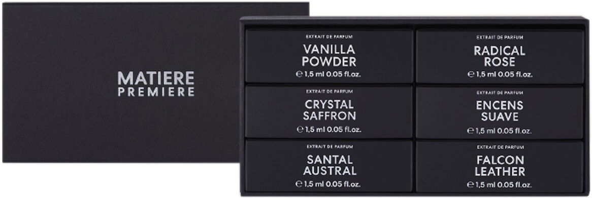 9ml MATIERE PREMIERE Sample Set Extrait (EdP 6 x 1,5ml)