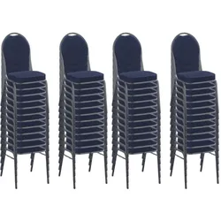 BIG Möbel GmbH Stapelstuhl Bankettstuhl Hermano Marineblau | 50er Set