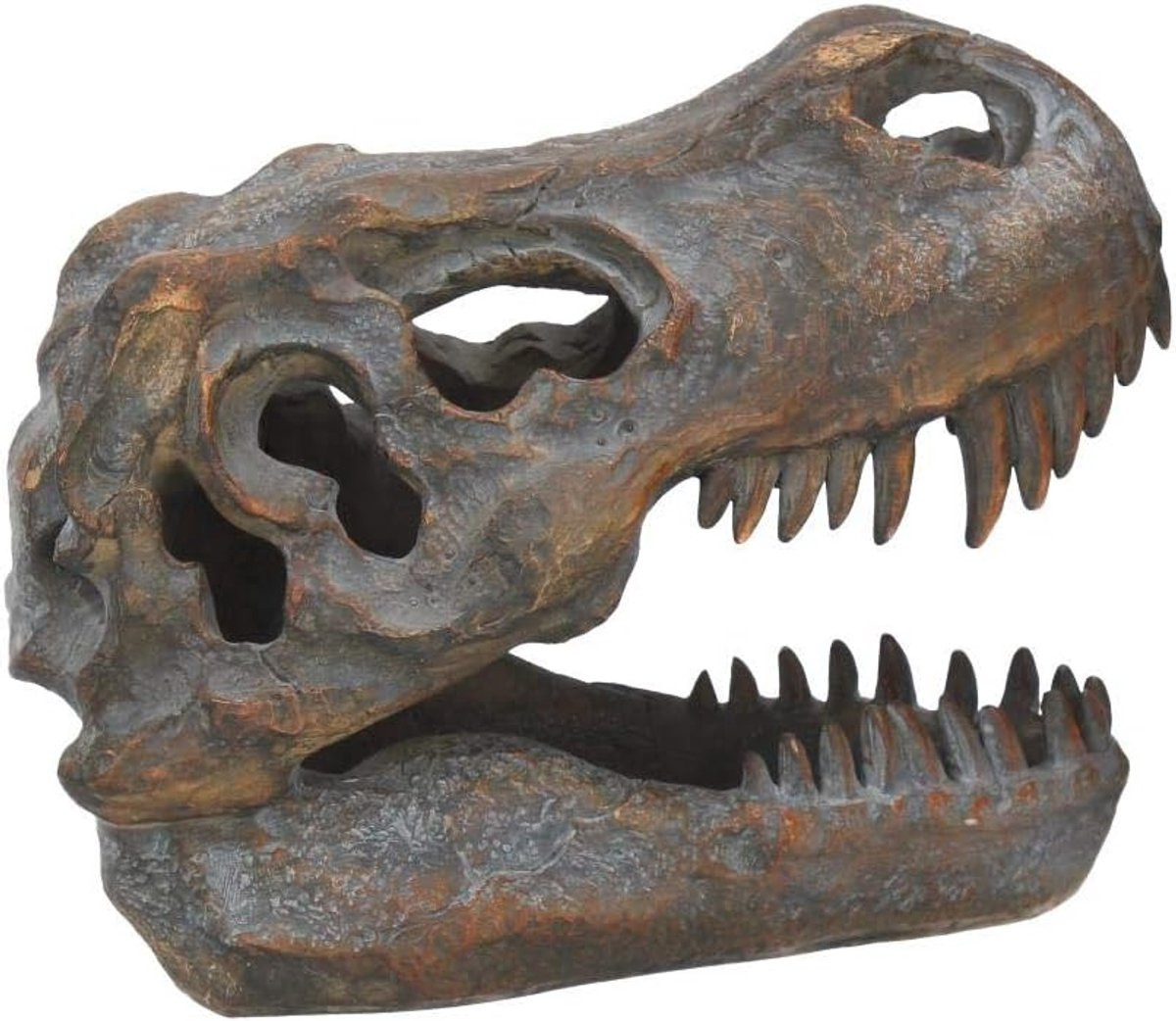 Vrijstaand Tyrannosaurus Rex Skelet Figuur Grijs Decoratie 18,5 cm