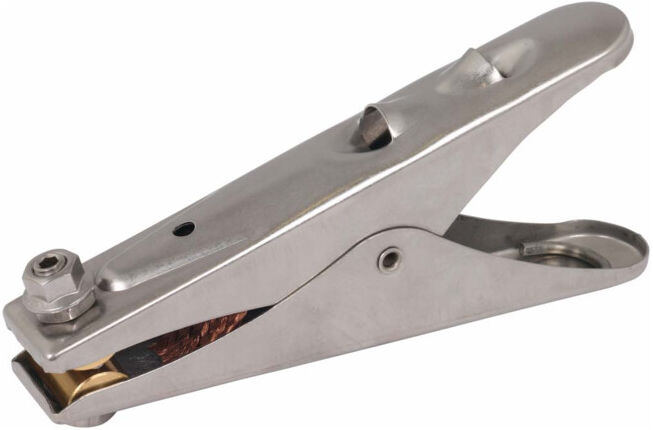 DEHN Pince de mise à la terre L 205 mm Acier/galZn EZ55FL45ASM10STGALZN ; Dehn & Söhne (546000)