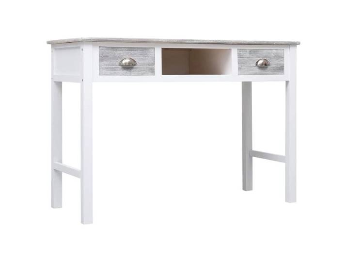 “Winter Sale TOP Bureau moderne compact Gris - Bureau Gris 110x45x76cm - bois PRO75306