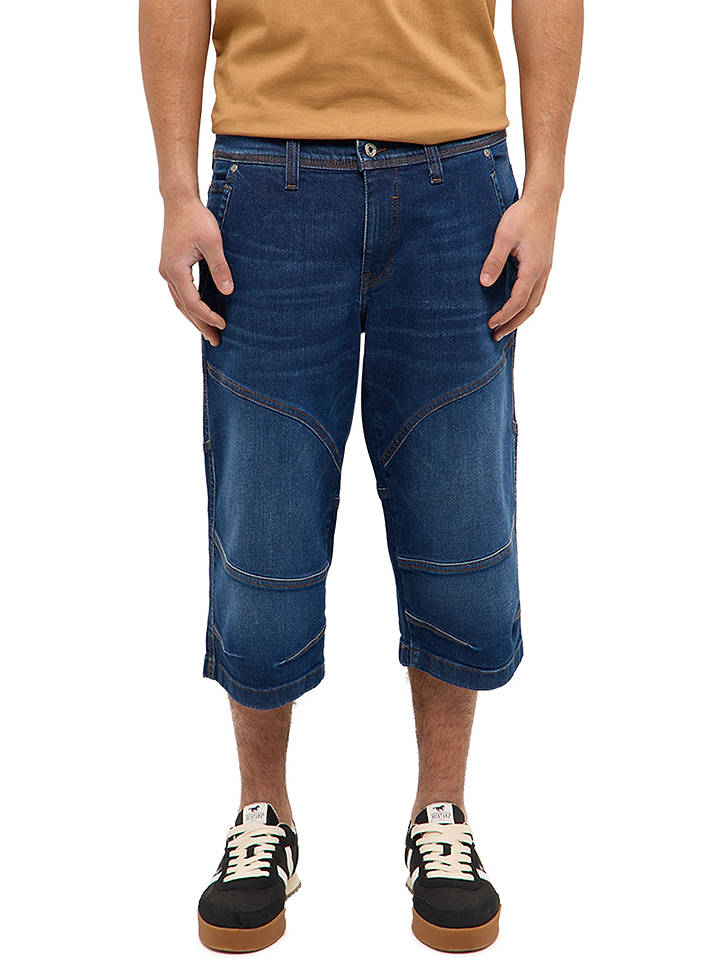 Mustang Jeans-Caprihose - Comfort fit - "Fremont" in Blau - W35