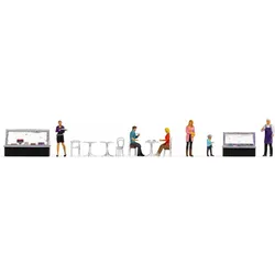 Noch H0 Figuren-Themenwelt "Cafe" 16245 Bemalt