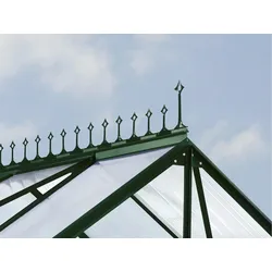 Vitavia Firstkrone für die Gewächshäuser "Merkur", "Mars", "Uranus", "Diana", "Meridian 1", "Meridian 2", "Jupiter", "Dione",smaragd grün,