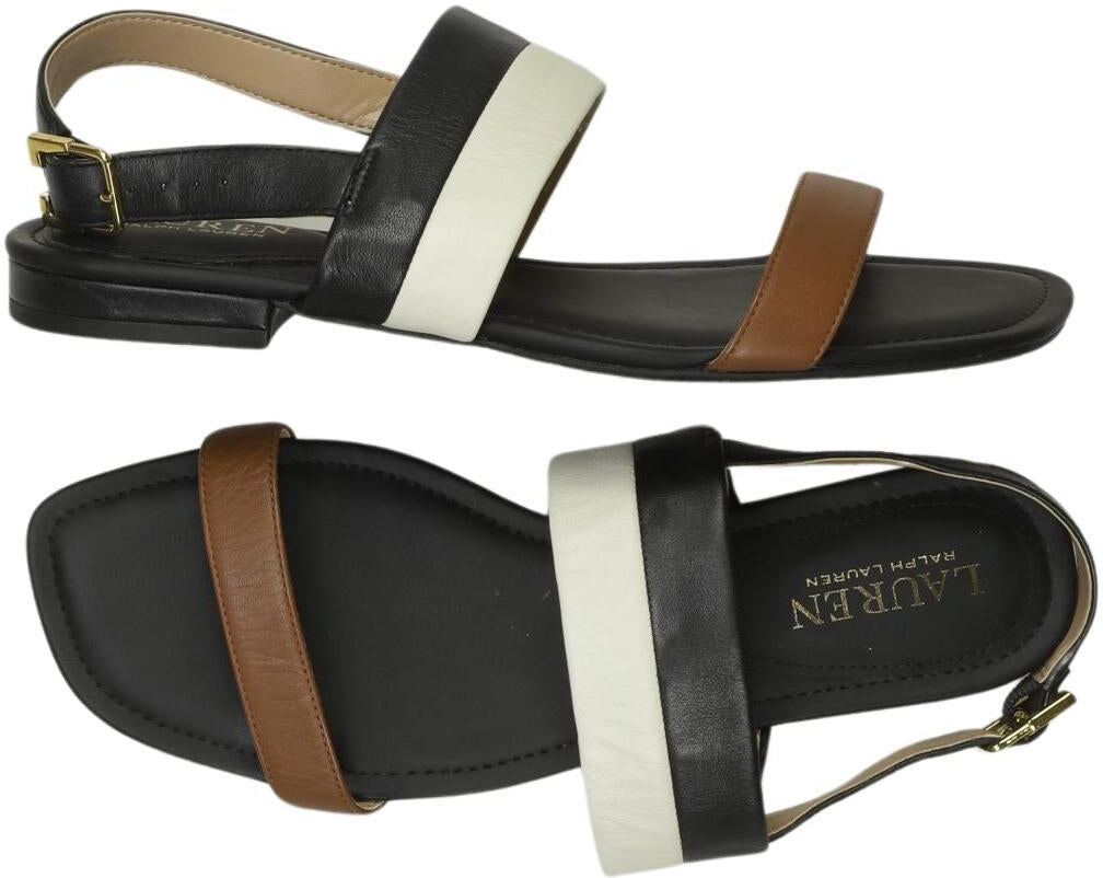 Lauren Ralph Lauren Damen Sandalen, Mehrfarbig, Gr. EU 40, Leder - Second Hand