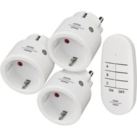 Comfort-Line Funk-Set Mini 3+1, Schaltsteckdose weiß