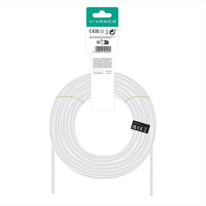 SBS Cavo Coassiale 1,1 Mm 75 Ohm 20 M-bianco