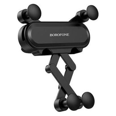 Borofone BH19 Eddie Handyhalterung - Befestigung am Lüftungsschlitz - Schwarz - für Handys von 4 bis 6,5 Zoll (46363306)