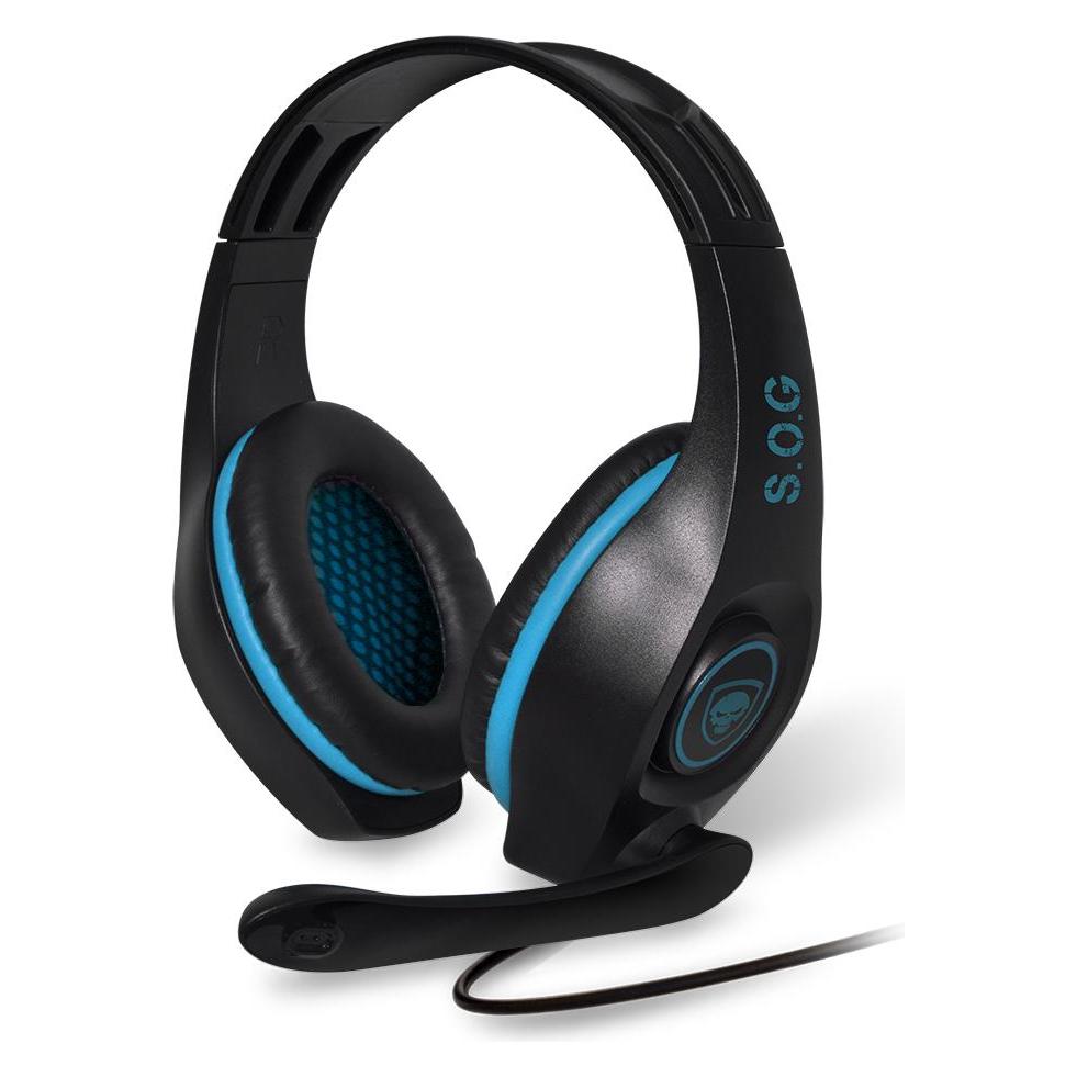 Spirit Of Gamer Casque Gamer filaire compatible Pro-H5 (Noir/Bleu) (Kabelgebunden) (MIC-G715BL)